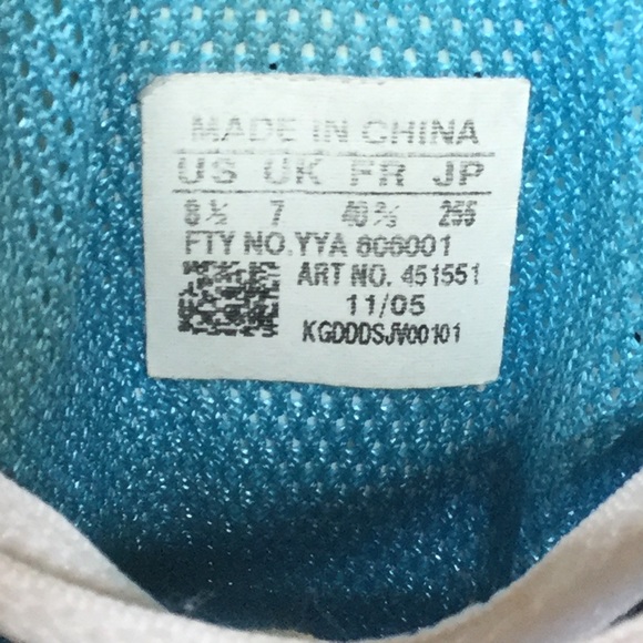 Adidas white and blue, Lace Up Forefoot Propulsion - Picture 7 of 8